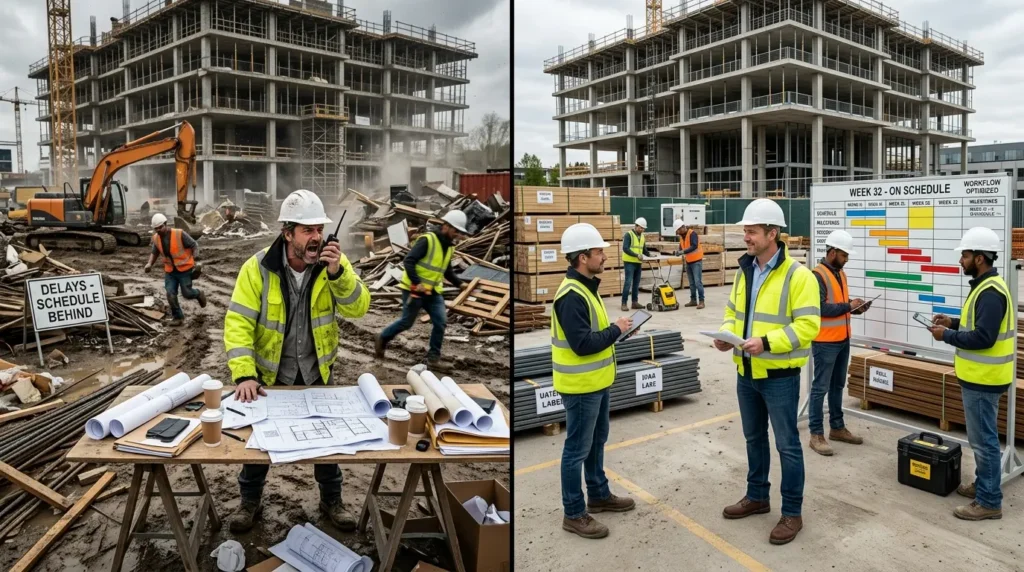 Lean vs Classique : Pourquoi vos plannings de Gantt condamnent vos chantiers.