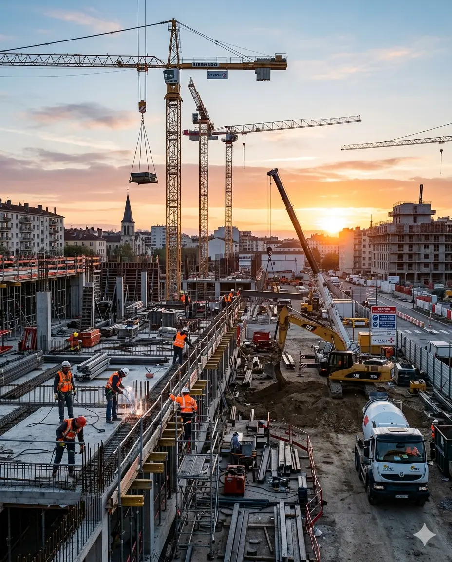 Chef de chantier sur site